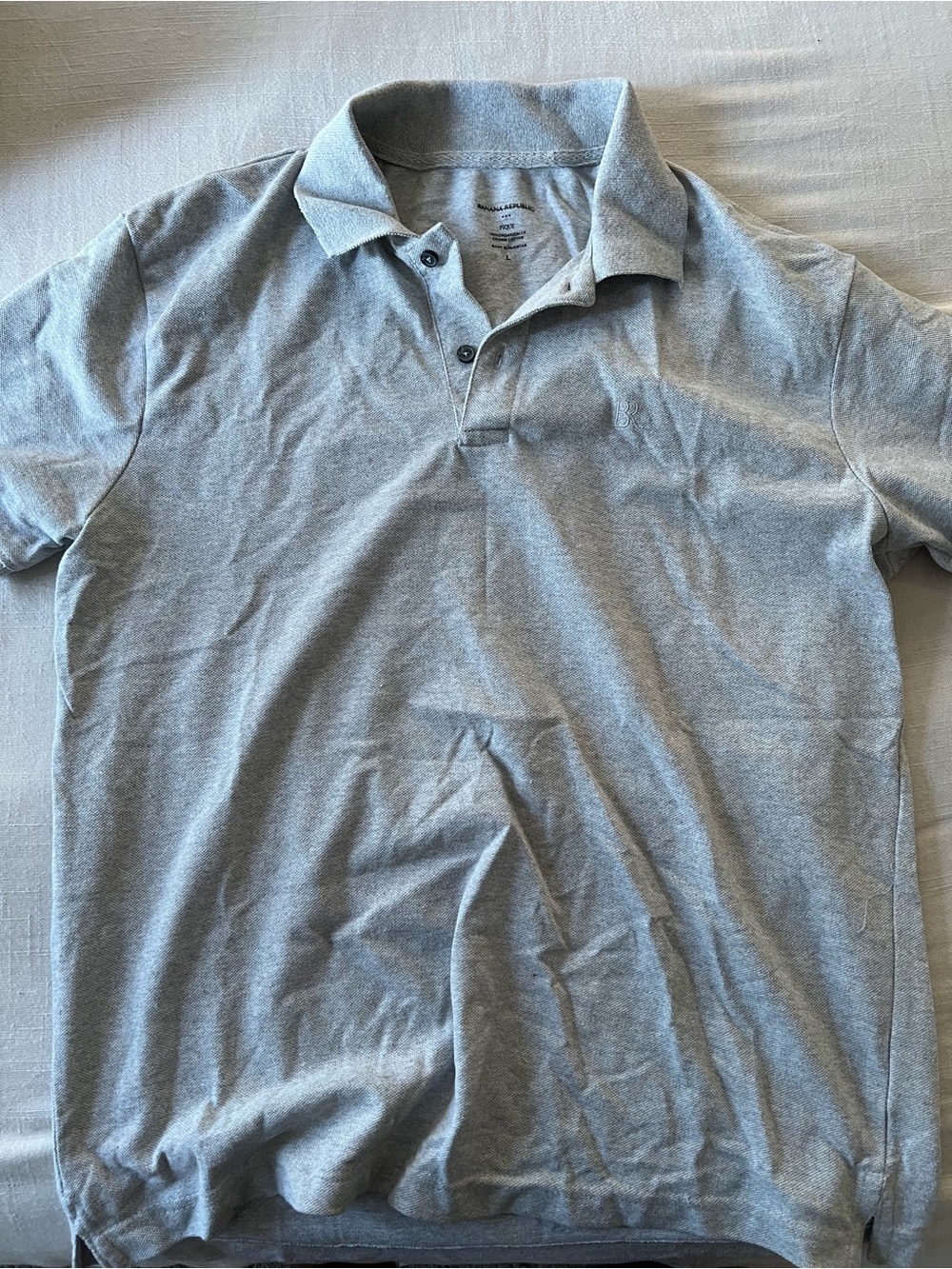Classic Grey banana republic Men's Polo Shirt